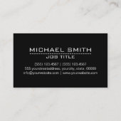 Carte De Visite Capri et White Polka Dot Professional (Dos)