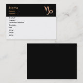 Carte de visite Capricorn (Devant / Derrière)