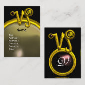 CARTE DE VISITE CAPRICORN ZODIAC SIGNE JEWEL MONOGRAS (Devant / Derrière)