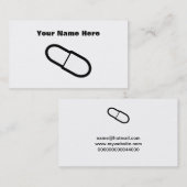 Carte De Visite Capsule, votre nom ici (Devant / Derrière)