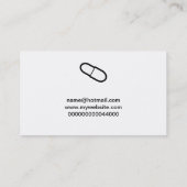 Carte De Visite Capsule, votre nom ici (Dos)