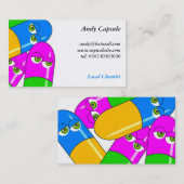 Carte De Visite Capsules de comprimé (Devant / Derrière)