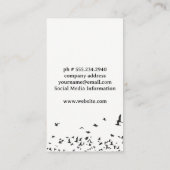 Carte De Visite Capture de la caméra | Oiseaux dans le ciel (Dos)