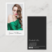 Carte De Visite Capture d'écran de la photographie des acteurs du  (Devant / Derrière)