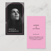 Carte De Visite Capture d'écran des acteurs photo modèles de photo (Devant / Derrière)