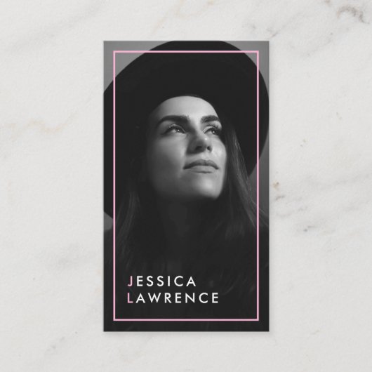 Carte De Visite Capture d'écran des acteurs photo modèles de photo (Devant)