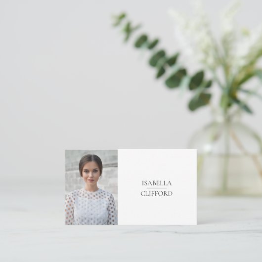 Carte De Visite Capture d'écran d'un modèle d'acteur (Debout devant)