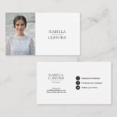 Carte De Visite Capture d'écran d'un modèle d'acteur (Devant / Derrière)