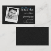 Carte De Visite Capture d'écran en cuir cool (Devant / Derrière)