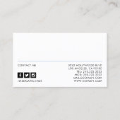 Carte De Visite Capture d'écran professionnelle (Dos)