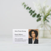 Carte De Visite Capture d'écran professionnelle - Arrière - plan P (Debout devant)