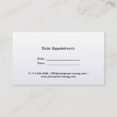 Carte De Visite Capture d'écran professionnelle - Arrière - plan P (Dos)