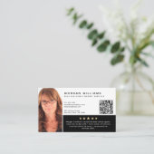 Carte De Visite Capture d'écran QR Code Examen Nota public (Debout devant)