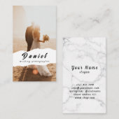 Carte De Visite Capturez votre journée spéciale, Photographie prof (Devant / Derrière)