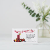 Carte De Visite Car de nourriture de nutritionniste de Smoothies (Debout devant)