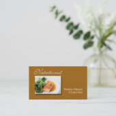 Carte De Visite Car de nourriture de "nutritionniste", sain, perte (Debout devant)