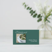 Carte De Visite Car de nourriture de "nutritionniste", sain, perte (Debout devant)