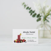 Carte De Visite Car de nourriture de nutritionniste, santé, (Debout devant)