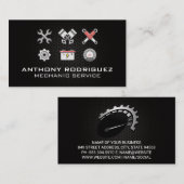 Carte De Visite Car Parts and Mechanic Tools (Devant / Derrière)