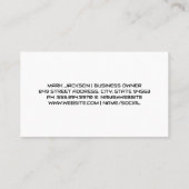 Carte De Visite Car Repair Logo | Mechanic Shop (Dos)