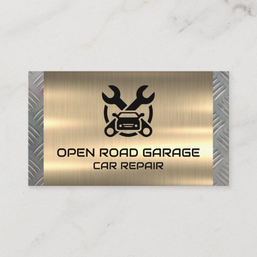 Carte De Visite Car Repair Logo | Mechanic Shop (Devant)