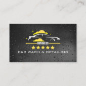 Carte De Visite Car Wach & Auto detailing rofessional Water black (Devant)