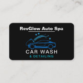 Carte De Visite Car Wash & Detailing QR Code  (Devant)