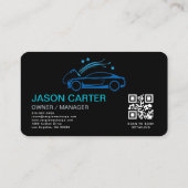 Carte De Visite Car Wash & Detailing QR Code  (Dos)