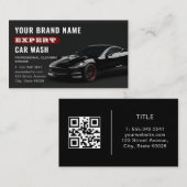 Carte De Visite Car Wash Mobile Auto Detailing Automotive Cleaning (Devant / Derrière)