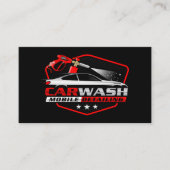 Carte De Visite Car Wash Spray Logo | Auto Cleaning Care (Devant)