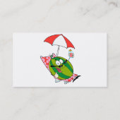 Carte De Visite caractère de pastèque mignon qui s'allonge avec du (Dos)