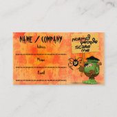 Carte De Visite Caractère Frankenstein de 'Normal People Scare Me' (Devant)