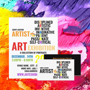 Carte De Visite Caractéristiques d'un artiste, artiste professionn