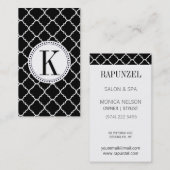 Carte De Visite carapace noir et blanc (Devant / Derrière)