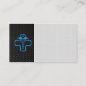 Carte De Visite Carbon Fiber | Health Doctor Logo (Dos)