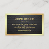 Carte De Visite Carbon Fiber Sighting Tour Bus Agent (Dos)