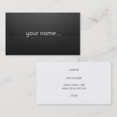 Carte De Visite Carbone (Devant / Derrière)