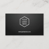 Carte De Visite Carbone automatique de logo et de texte personnali (Dos)