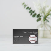 Carte De Visite Carbone fibre look Baseball (Debout devant)
