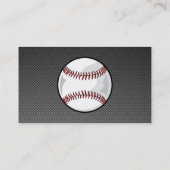 Carte De Visite Carbone fibre look Baseball (Dos)