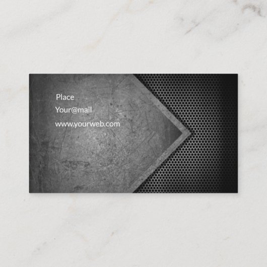 Carte De Visite Carbone moderne (Dos)