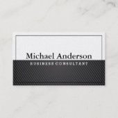 Carte De Visite Carbone noir | Blanc (Devant)