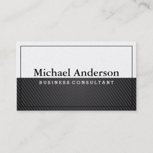 Carte De Visite Carbone noir   Blanc