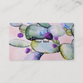 Carte de visite cardiaque Cactus (Dos)