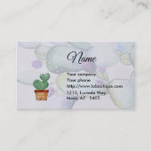 Carte de visite cardiaque Cactus (Devant)