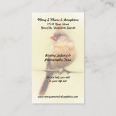 Carte De Visite Cardinal chanteuse (Dos)