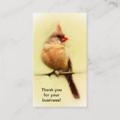 Carte De Visite Cardinal chanteuse (Devant)