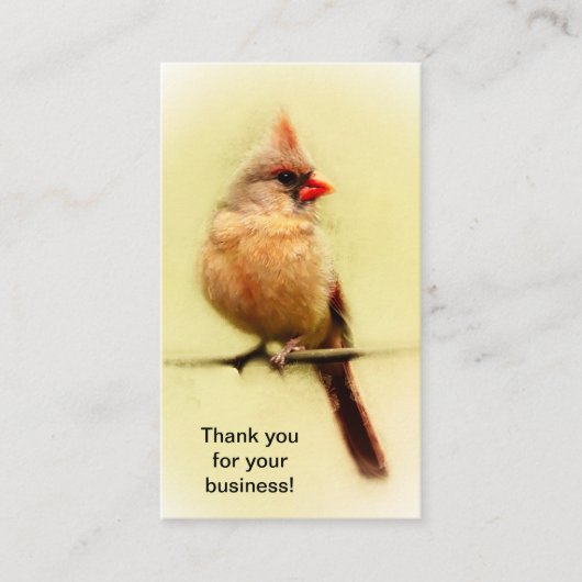 Carte De Visite Cardinal des femmes (Devant)