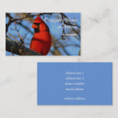 Carte De Visite Cardinal du nord (Devant / Derrière)