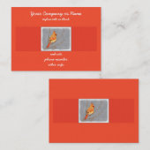 Carte De Visite Cardinal sur la peinture de branche - Art original (Devant / Derrière)